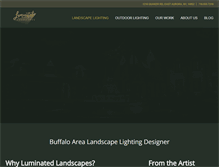 Tablet Screenshot of luminatedlandscapes.com